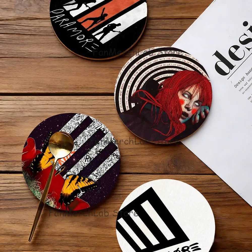 

Band P-Paramore Coaster Wooden Drink Tray Suitable for Restaurants and Coffee Shops Easy To Wash and Clean