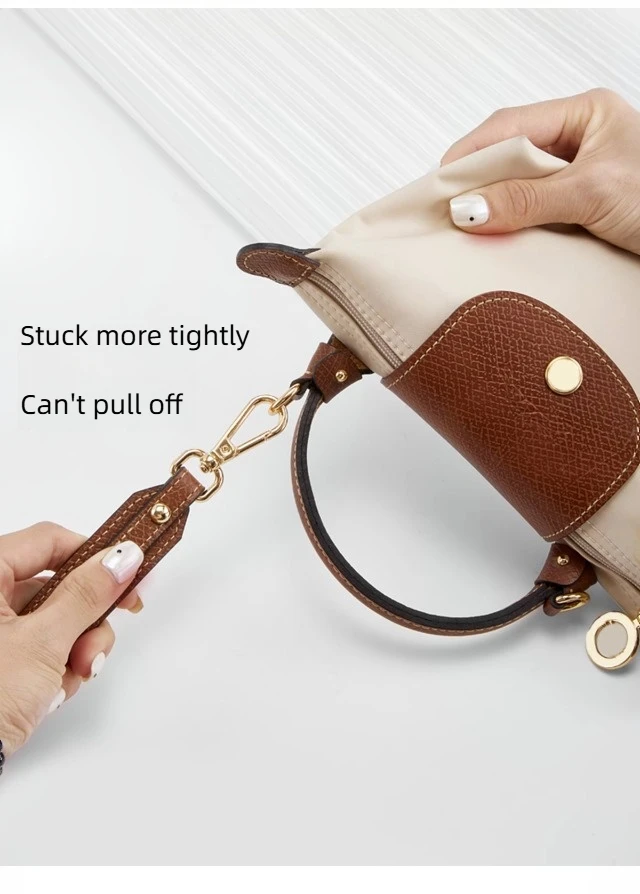 Leather Replacement Crossbody Bag Strap For Longchamp Mini Bag Shoulder Strap Without Punching Modification Bag Accessories