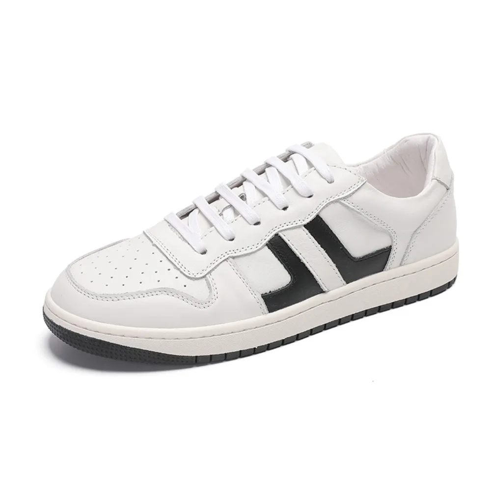 

Spring New Men's Sport Casual Shoes Korean Style Student Fashion Thick Bottom Board Shoes Trendy White Shoes Wear Resistant R...