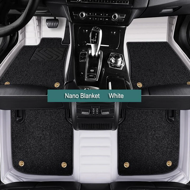 Double Layer Custom Car Floor Mats For Audi Q5 Auto Carpets Foot Coche Accessories Waterproof Leather Floor Liners view 2