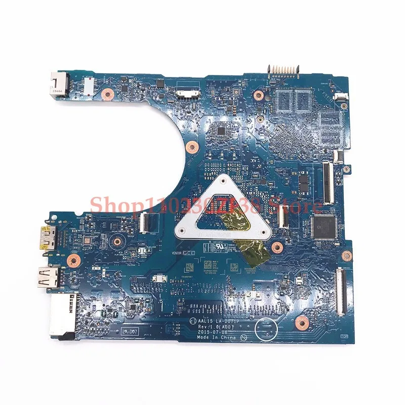 عالية الجودة CN-0PX6JH 0PX6JH PX6JH LA-D071P لـ DELL 15 5559 اللوحة الأم للكمبيوتر المحمول مع وحدة المعالجة المركزية SR2EZ I7-6500U 100% تعمل بشكل جيد