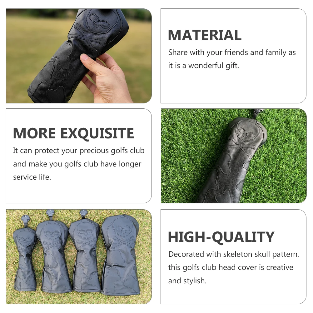 

Golf Club Head Cover Golfs Covers Protector Supplies PU for Protectors Protective