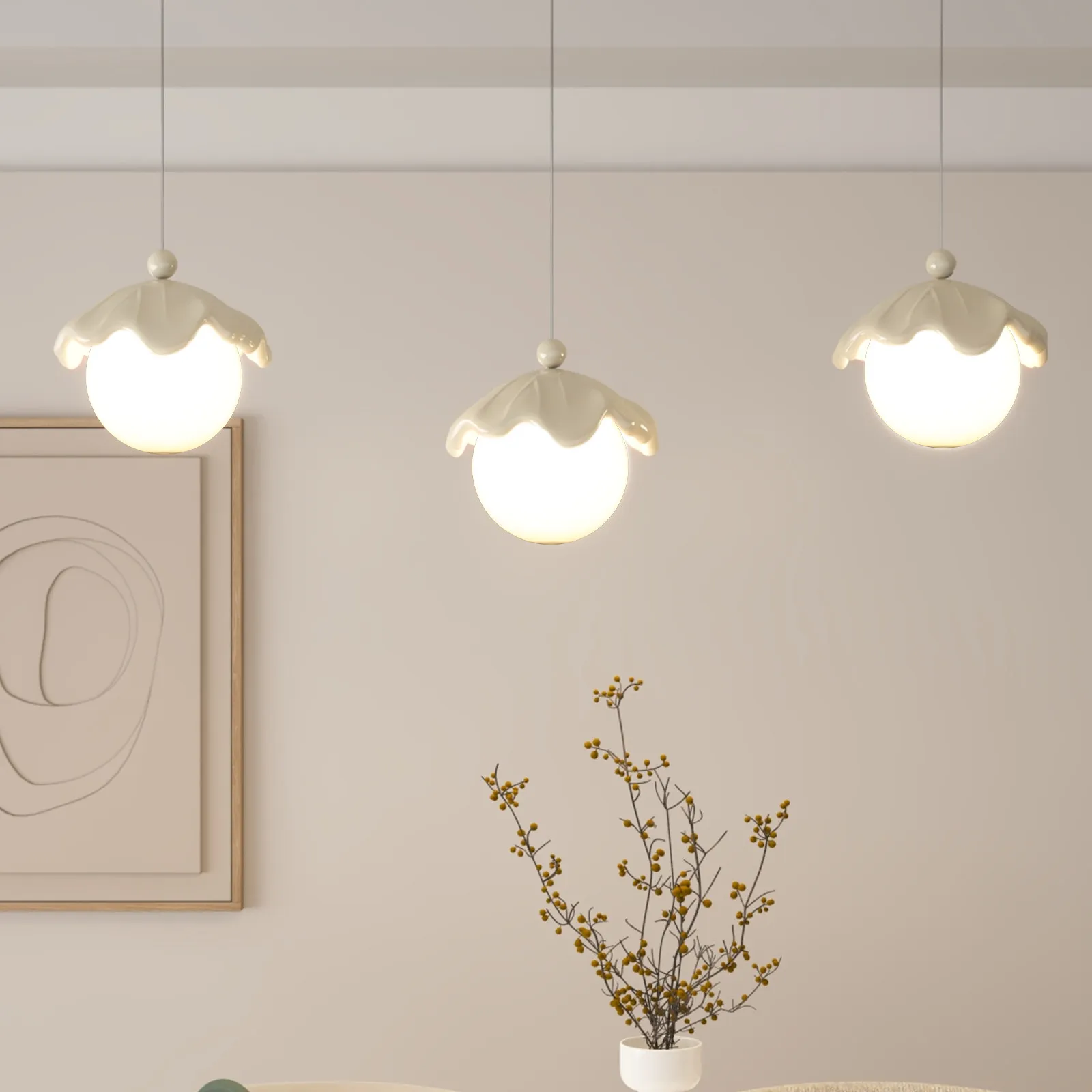 

3Pcs Acrylic Ball Lampshade Globe Light Cover Round Shade for Ceiling Wall Garden Lamp Decorative Fixture Lamp Shade