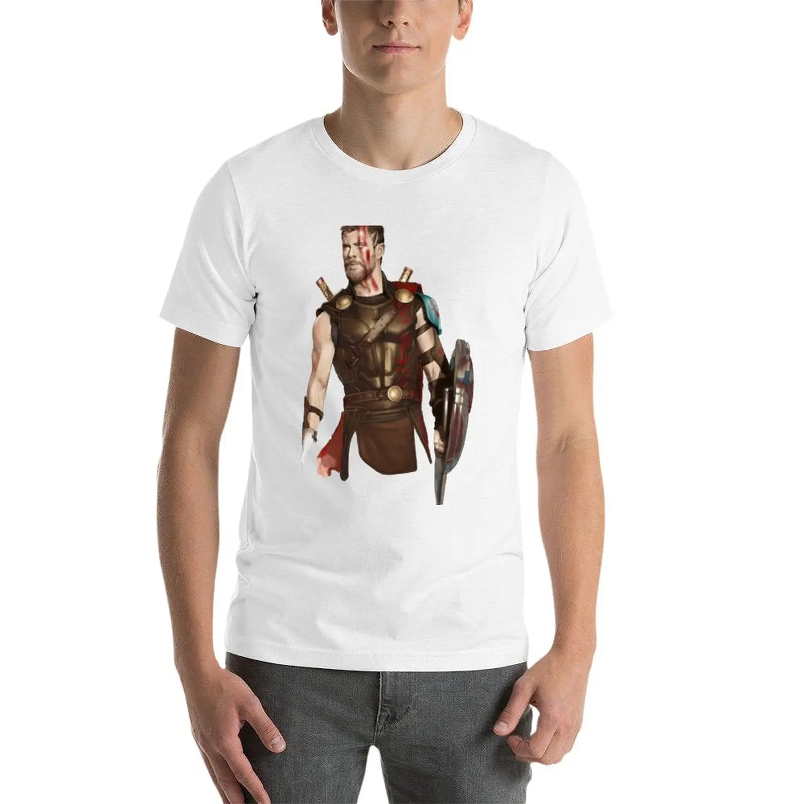 كريس هيمسوورث تي شيرت رجل تي شيرت القطن عالية الجودة تي شيرت رجل مصمم تي شيرت #4