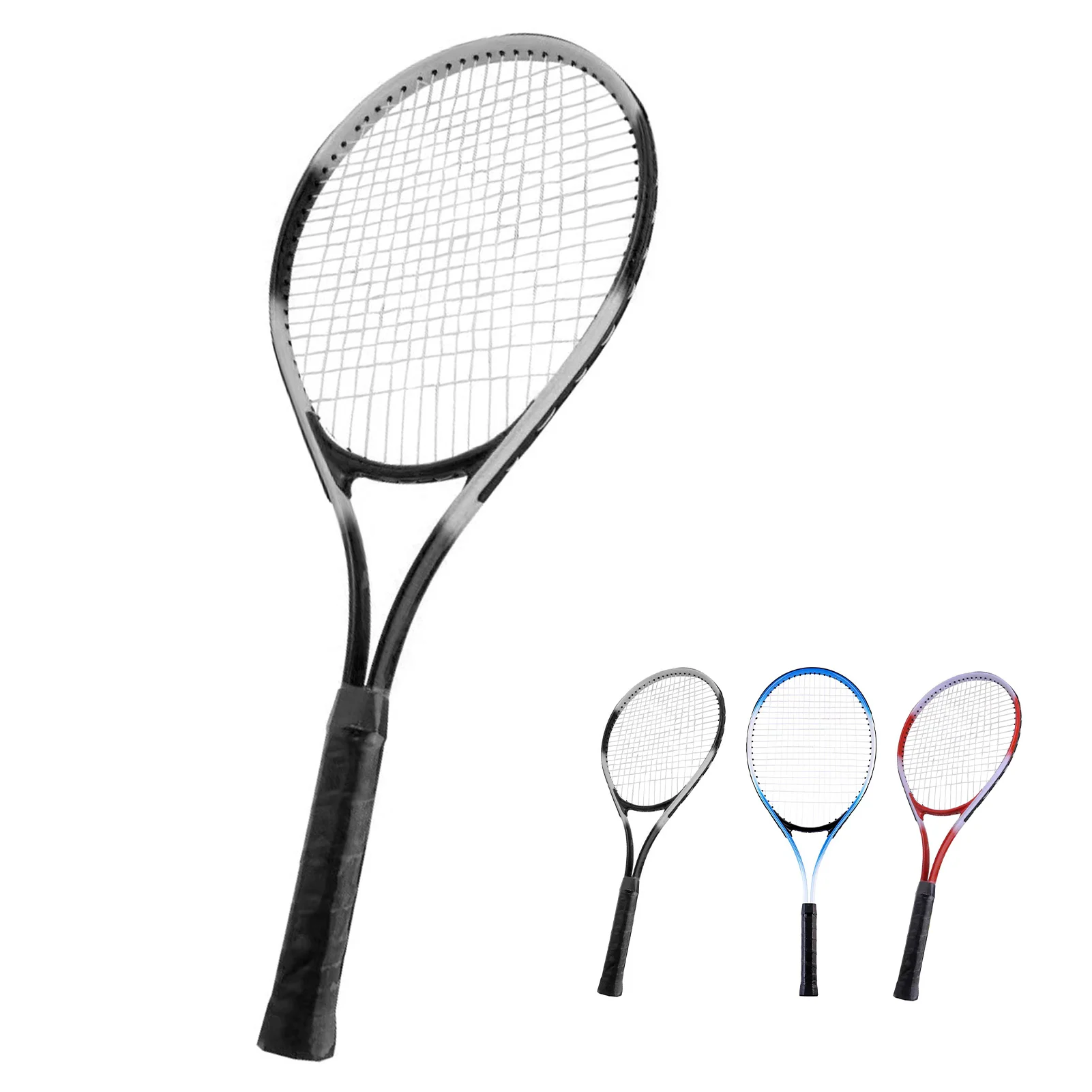 

27 Inch Tennis Racket Single Tennis Racket Competition Training Lightweight Exquisite Workmanship Comfortable Grip for Gym