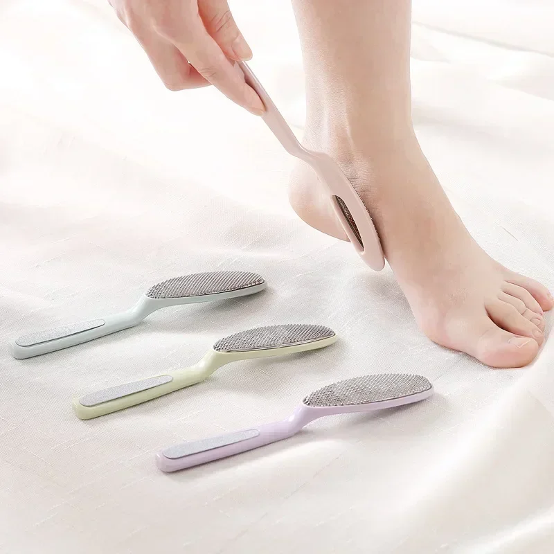 2 In 1 Foot File Foot Rasp Pedicure Tools Feet Dead Skin Callus Remover Wooden Handle Feet Scrubber Sandpaper Foot Care