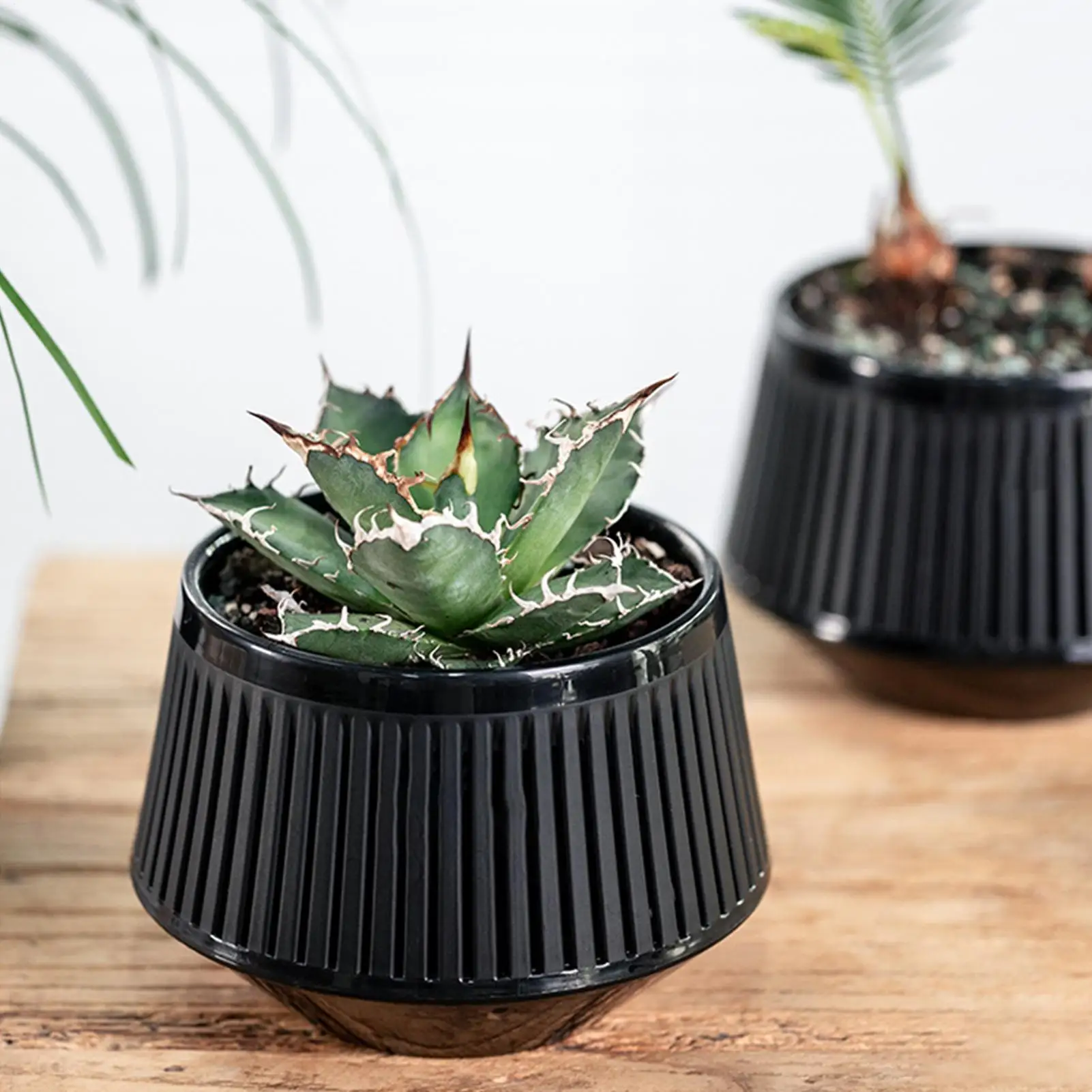 أواني لحاوية الأوركيد الأوركيد قابلة للتنفس بطبقة مزدوجة للتحكم في الجذر نظام الري للنباتات الحية المزهرة في الأماكن المغلقة