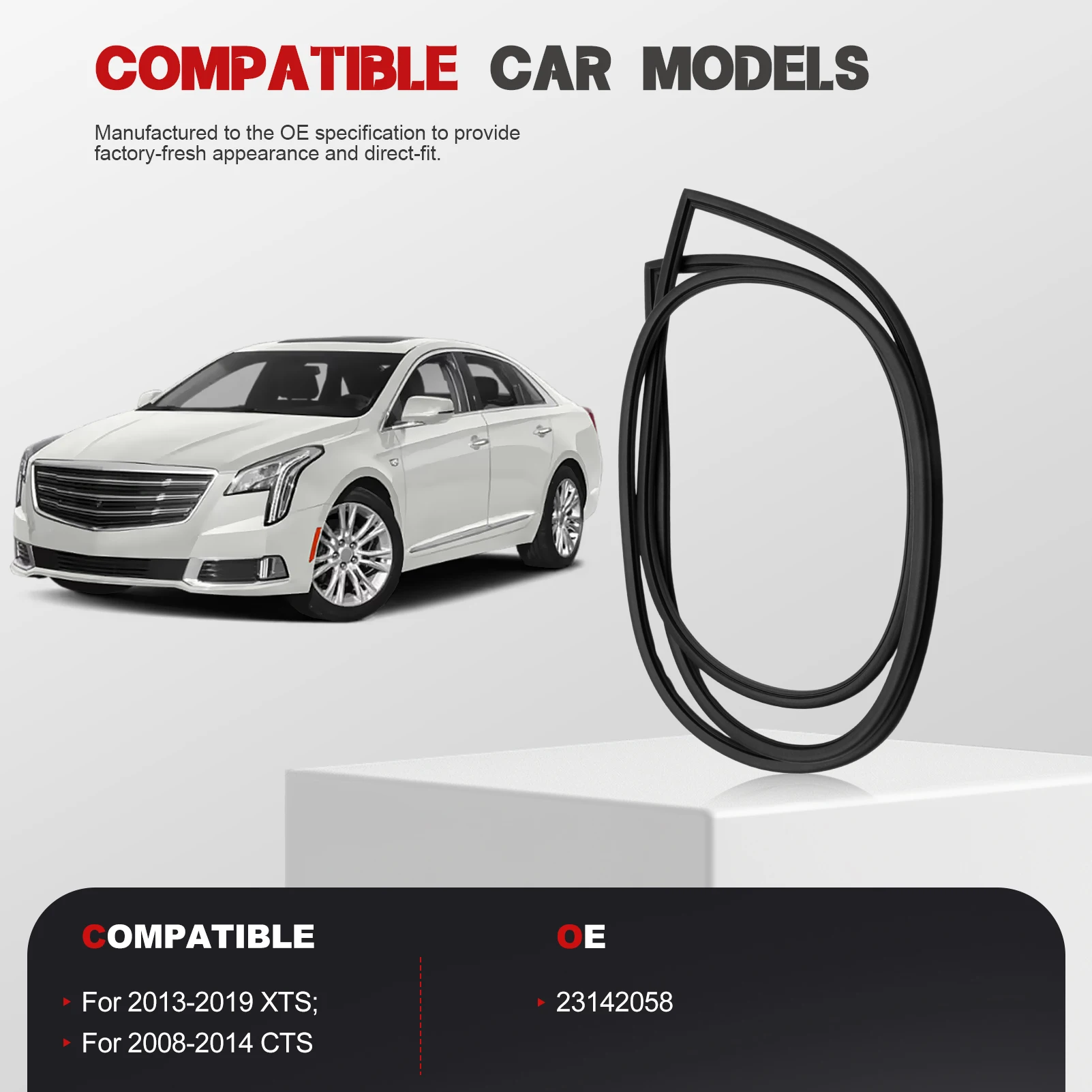 

Front Sunroof Glass Weatherstrip Seal for 2013-2019 XTS 2008-2014 CTS 23142058