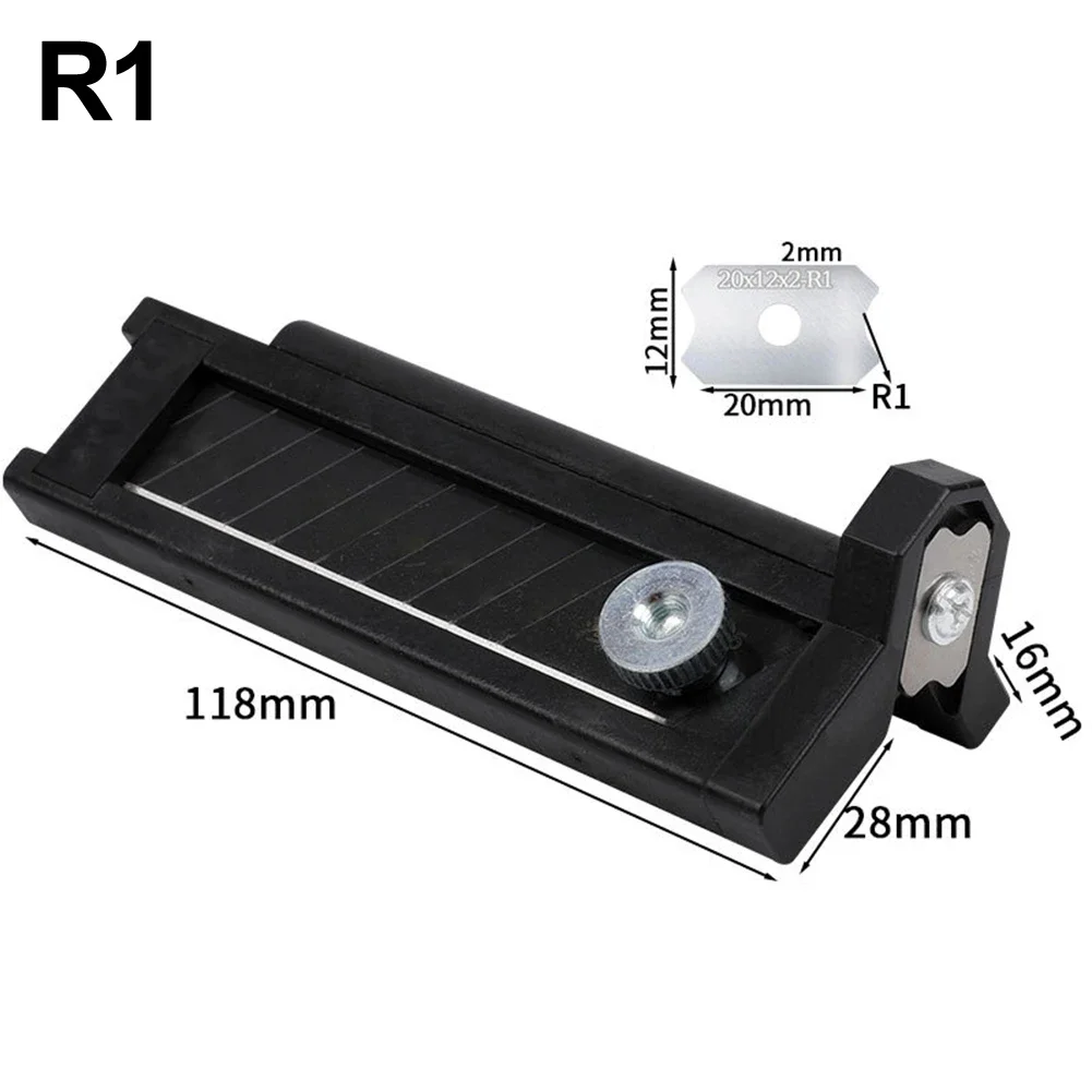 Outil de chanfrein d'angle de rabot à chanfreiner, conception de point de coupe, matière plastique, lame R1, R1.5, Inter, lame R3