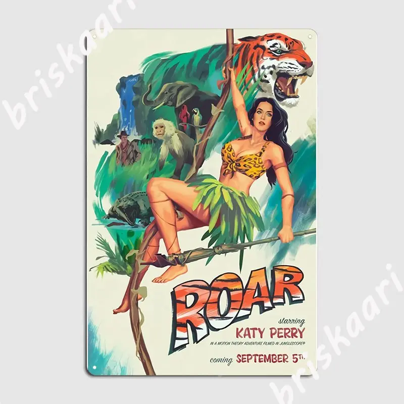 Vintage Roar Metal Sign Wall Plaque Club Bar Create Club Party Tin Sign Poster