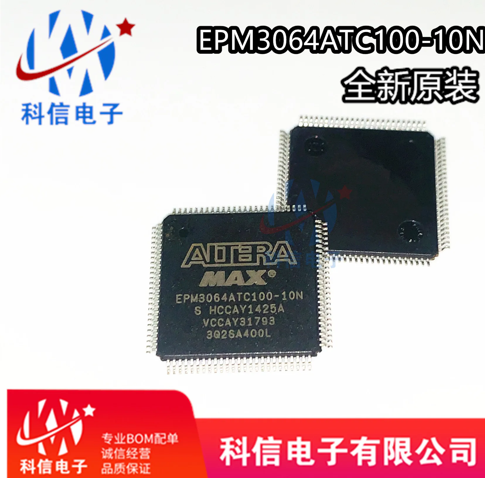 

EPM3064ATC100-10N EPM3064ATC100 CPLD TQFP100 Original, in stock. Power IC