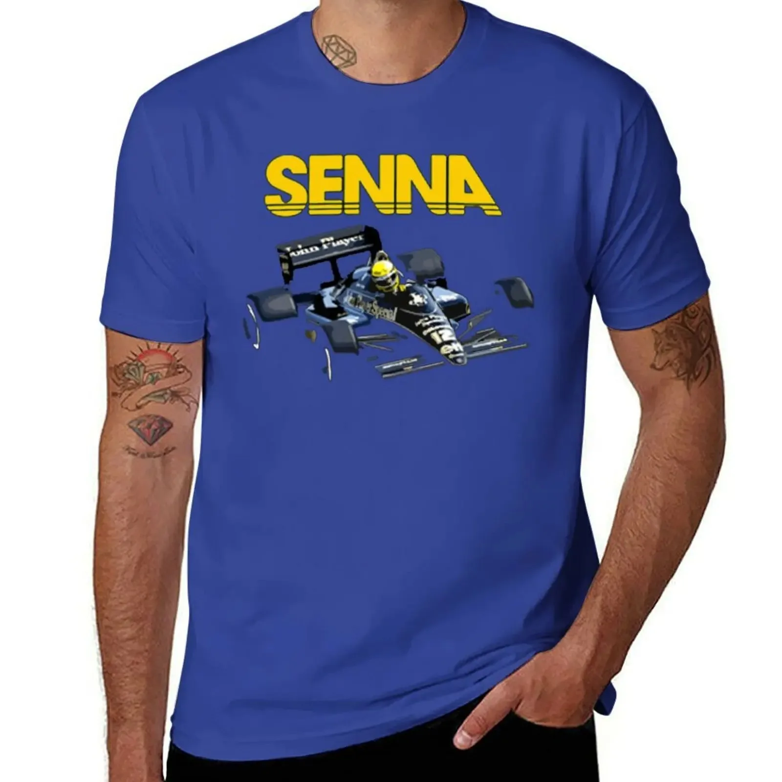 2024  Ayrton Senna F1 Race Raer 2 T-shirt Fresh Move T-shirts Graphic Cool Home Novelty USA Size