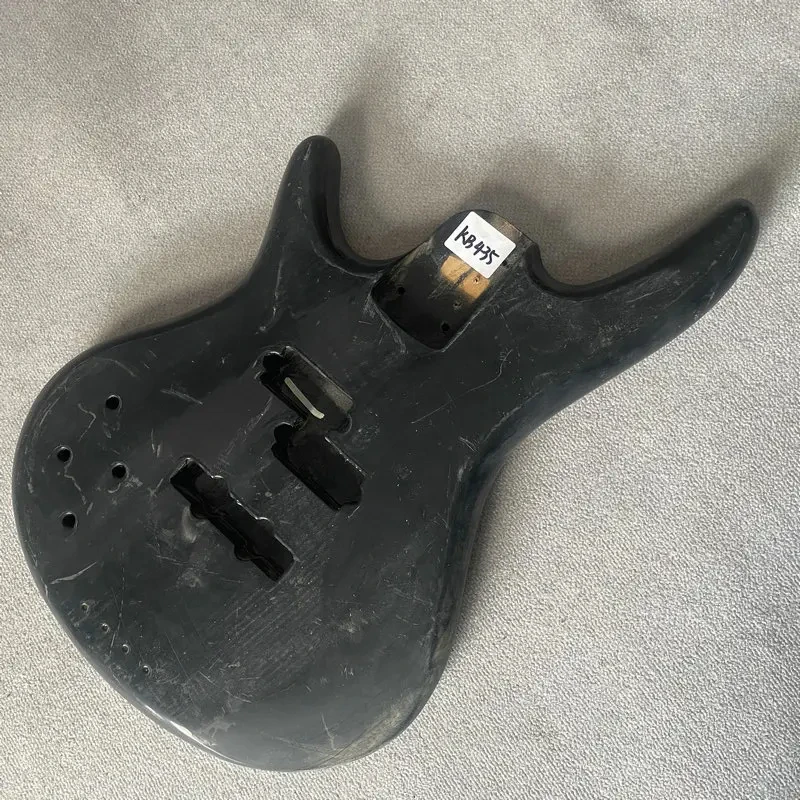 

KB435 Black Color 4 Or 5 String Electric Guitar Bass Body Solid Wood Active PJB Pickups Left Hand DIY&Replace Parts