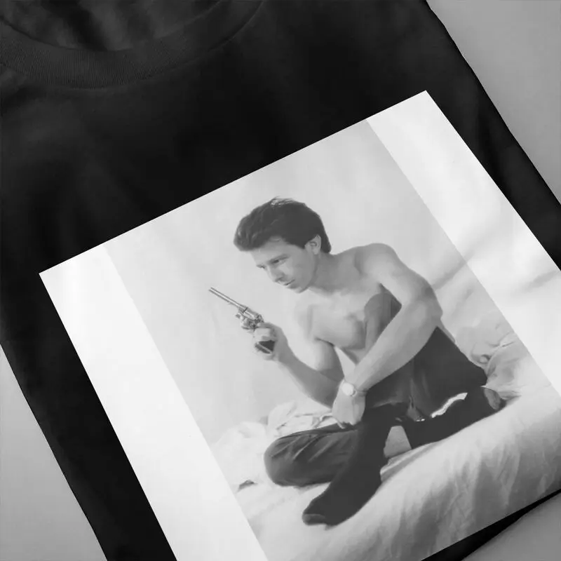 Larry Clark Tulsa Billy Mann Black 2005 Photo Box Logo Shirt T-shirt Cool Style Harajuku All-Match Tee