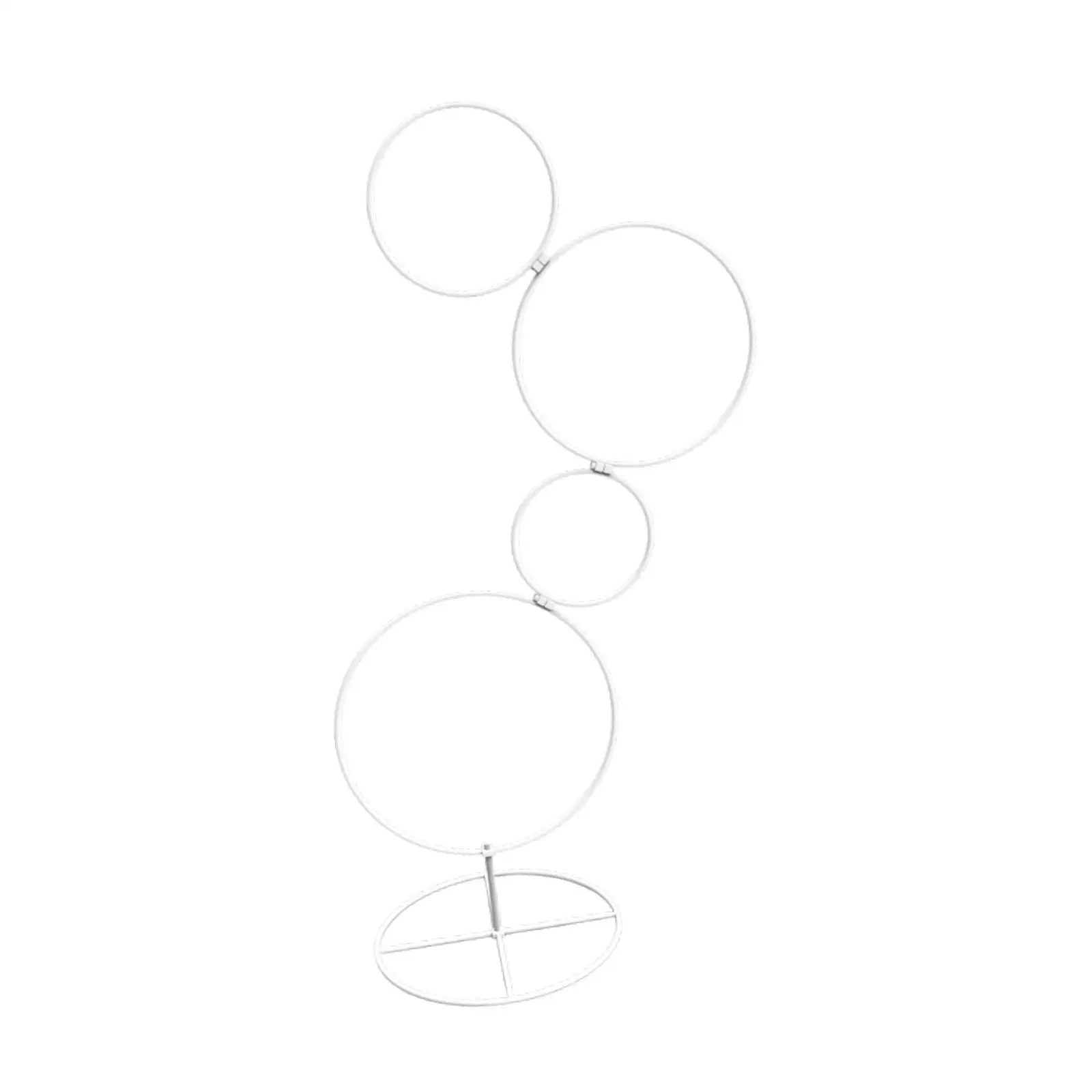 Flower Display Stand Decoration Metal Decorative Round Backdrop Rack for Shopping Mall Graduation Shower Event Birthday Party