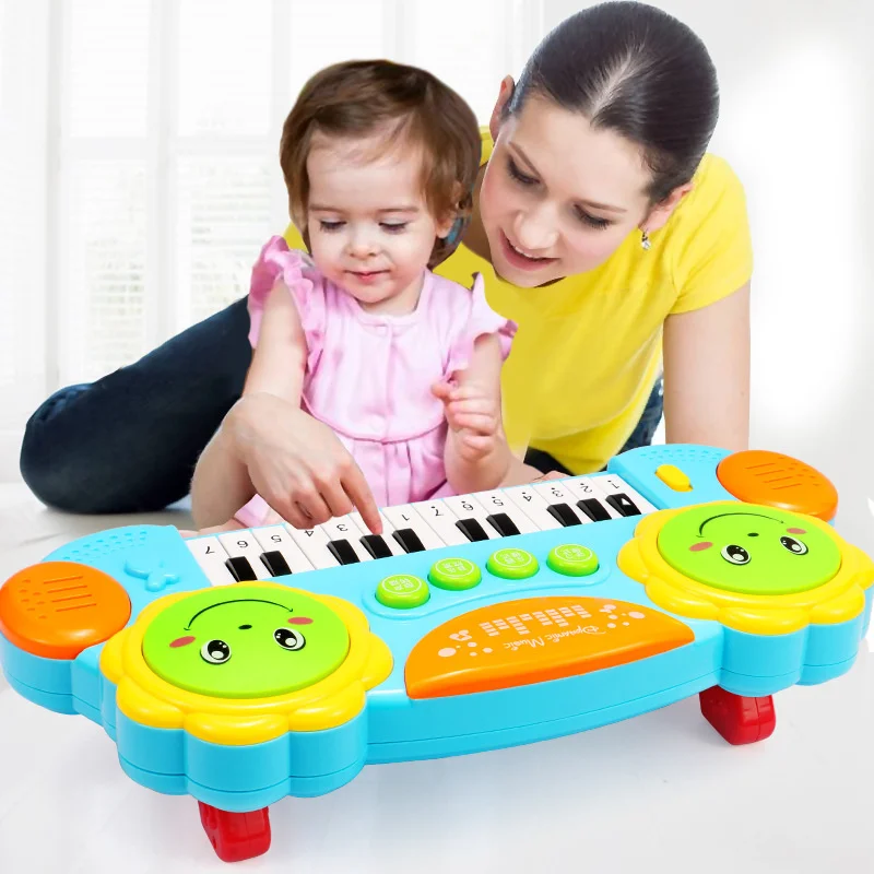 Multi functional Infant Bildung Hand klatschen Trommel kinder Frühe Bildung Spielzeug Elektronische Qin Musik Qin Trommel