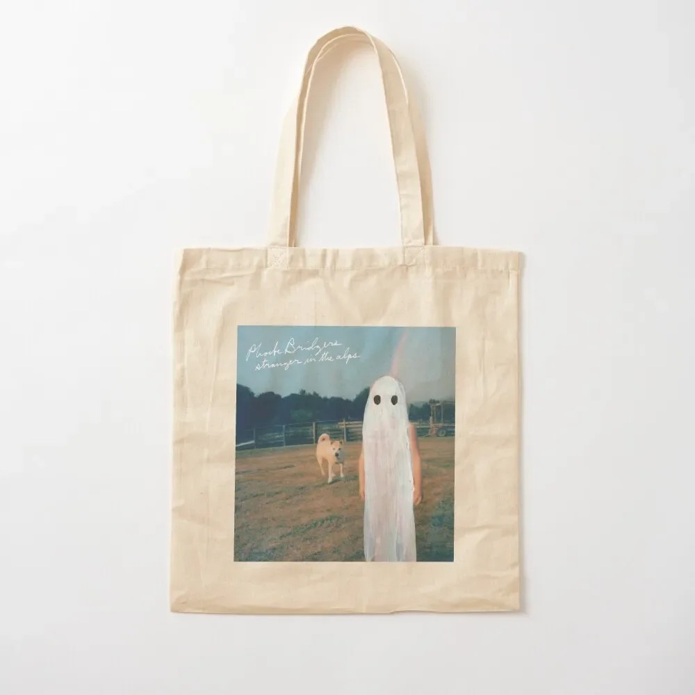 

Phoebe Bridgers Stranger In The Alps album art Tote Bag Custom bag canvas Beach university