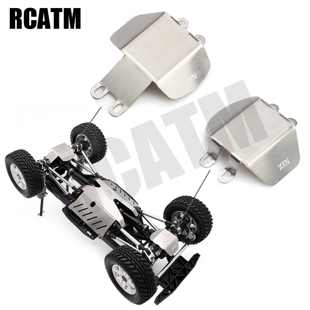 High Quality Stainless Steel Front and Rear Axle Guard Plate for 1/10 RC Crawler Car TAMIYA CC02