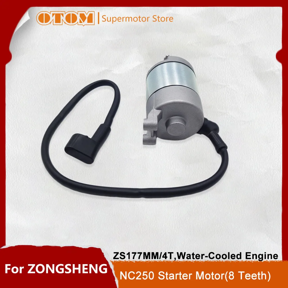 Motorcycle Accessories Starter Motor Engine 8 Teeth Starting For ZONGSHEN NC250 ZS177MM 4T Water-Cooled Pit Dirt Bikes Motocross