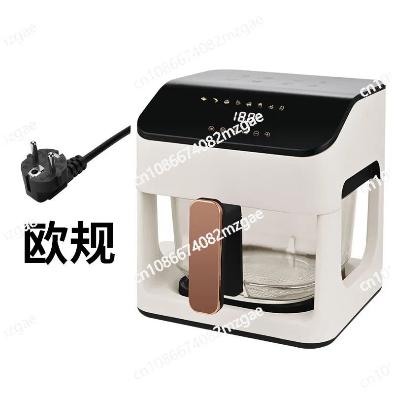 8.5L Air Fryer Intelligent Temperature Controlled Oven 110V220V Household Transparent Full Glass Pot Automatic Electric Fryer