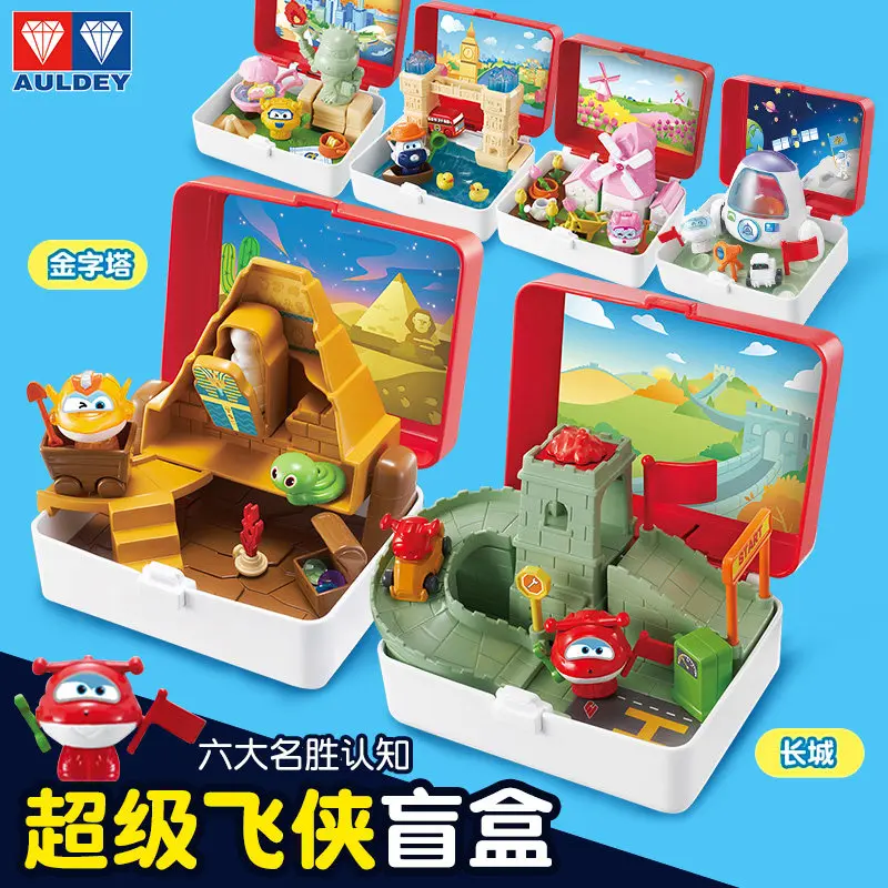 Super Wings Where Are We Going Anime Model, World Scenery Cuisine Jett FigureTheme Blind Box Decor Kinderen Speelgoed Cadeau Premium Present