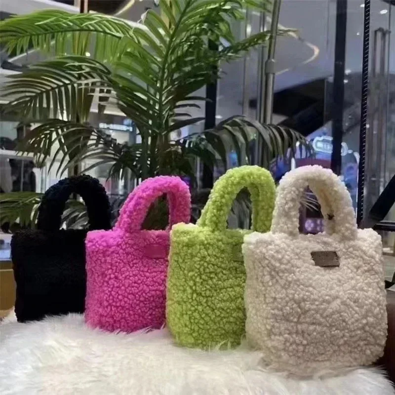 Sac à bandoulière en peluche pour femme, agneau, sourire, doux, une initiative, déterminer, nouveau, automne, hiver, E27