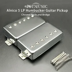 Alnico 5 LP Humbucker Guitar Pickup N-7.5K/B-15K Alnico V LP Pickup Chrome