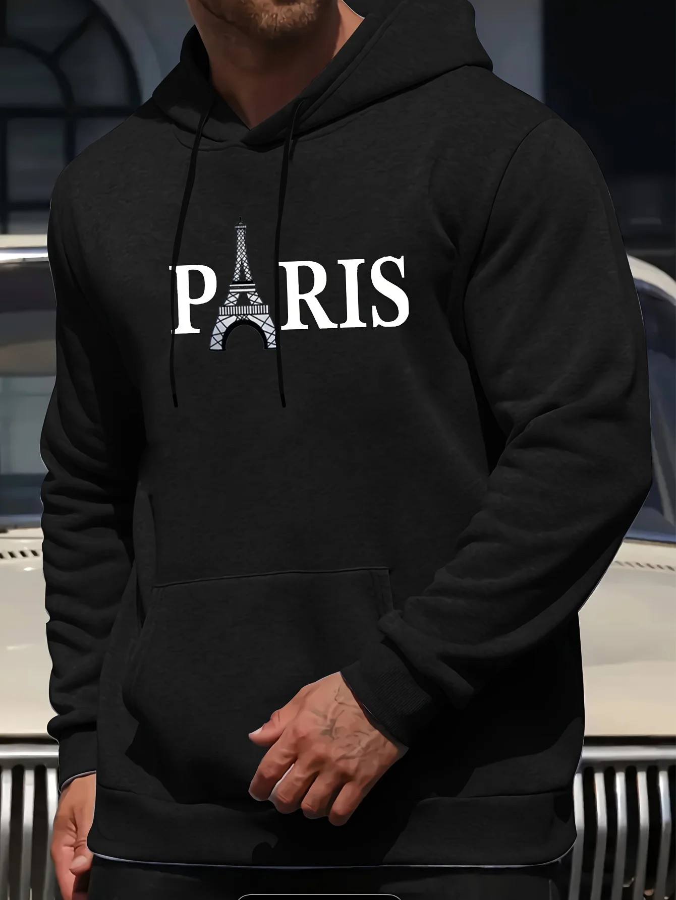 

Парижские буквы с графическим принтом, осенние и зимние мужские и женские толстовки из чистого хлопка, брендовые уличные спортивные тренировочные бренды