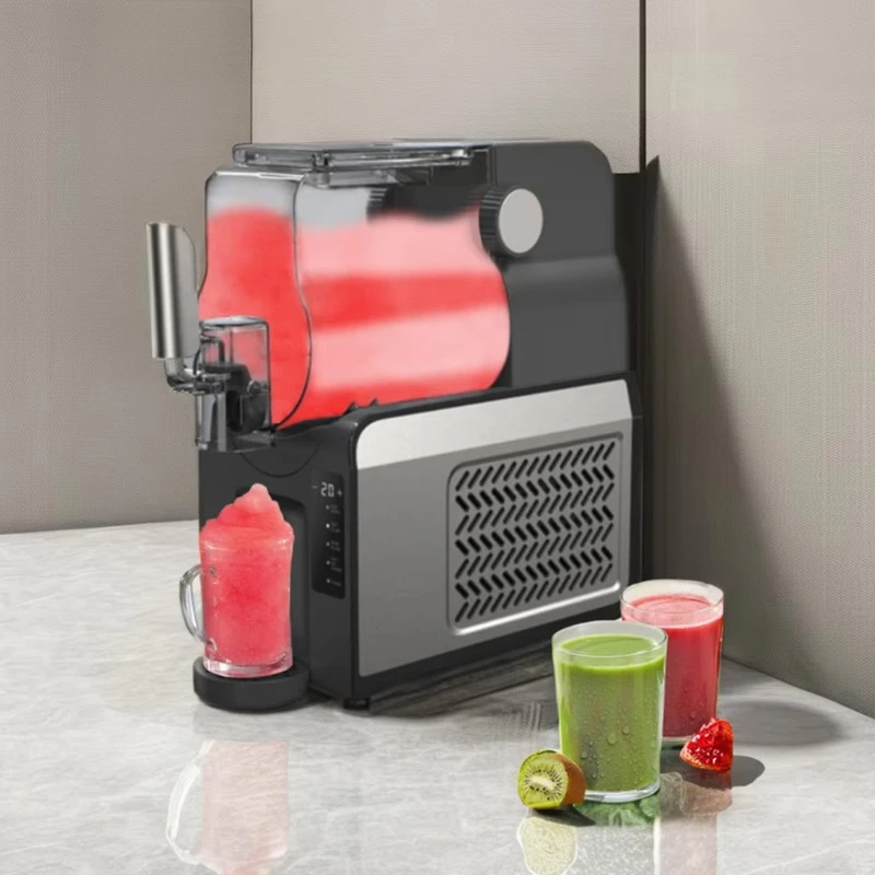 1.8L slush soft ice cream machine compressor slushie machine commercial slush smoothie single tank slush ice machine home