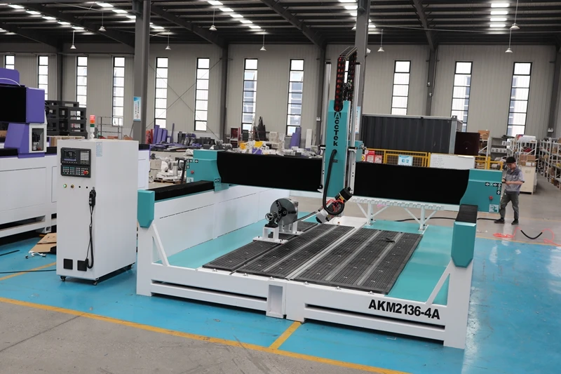 AccTek Wood CNC Router 3D Carving Cutting Machine 1500*3000mm 2000*3000mm ATC 10 Tools Furniture Line Production 3/4/5 Axis