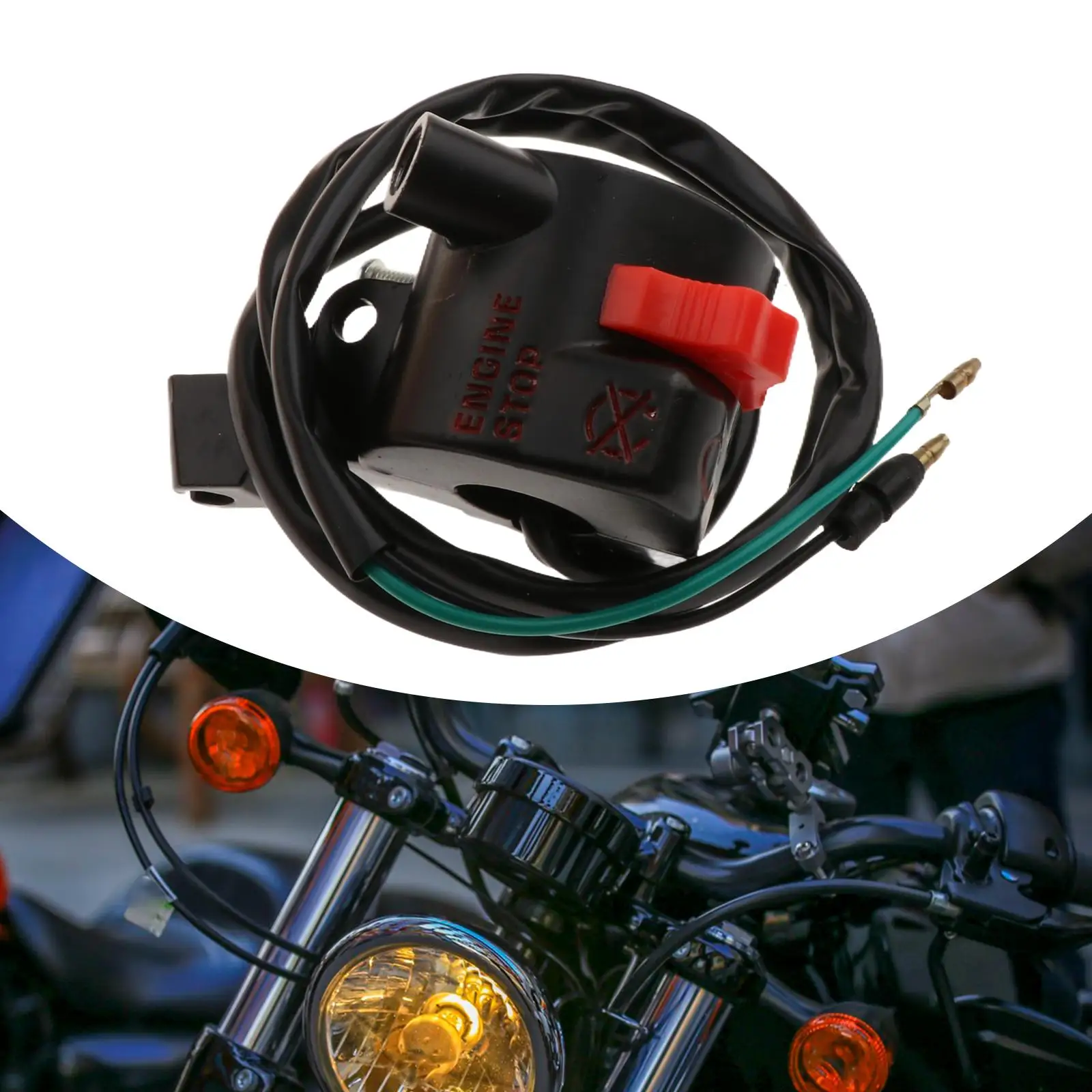 

Правый ABS-образный выключатель стоп-выключателя руля, эффективная замена детали мотоцикла для моделей руля Honda CRF50F 22 мм