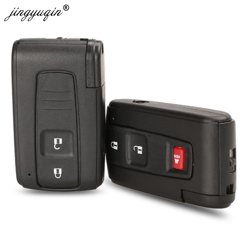 Jingyuqin 2/3 pulsanti Remote Car Key Shell Case per Toyota Prius Corolla Verso Toy43 TOY40 Blade Keyless Housing sostituzione