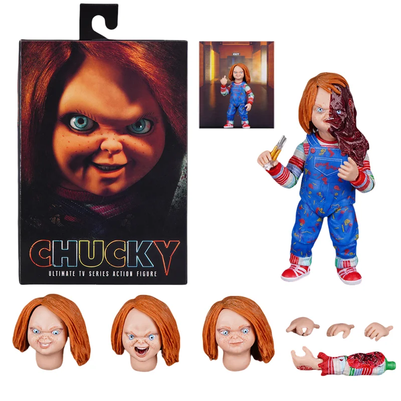 NECA GOOG GUYS CHUCKY Ultimate Action Figure Articulated Model Toys Collectible PVC Terror Doll Joint Movable Halloween Gifts