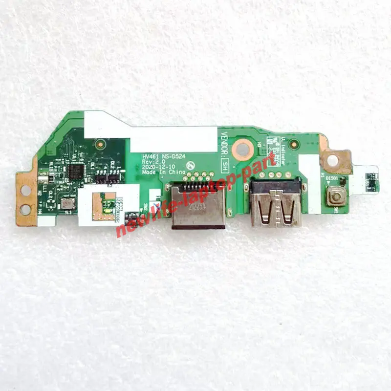 

Original For LENOVO V14 G2-ALC 82KC USB POWER BUTTON Wlan RJ45 IO BOARD NS-D524 5C50S25181 Tested Fully FREE SHIPPING