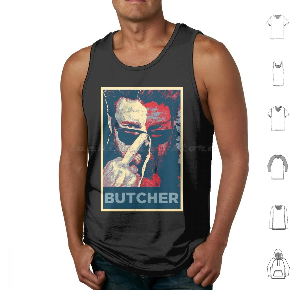 Billy Butcher Hope Tank Tops Print Cotton The Boys Billy Butcher Homelander Hughie Starlight Super Hero Super Heroes