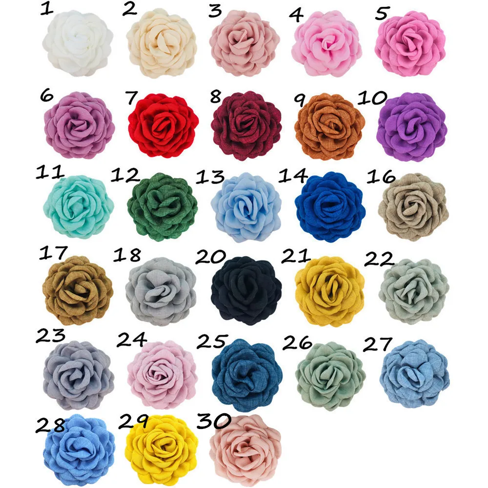 30pcs/lot Headband Burnt Edge Flower Children's accessory Handmade  DIY Apparel Accessories New Headwear Hair Accessories