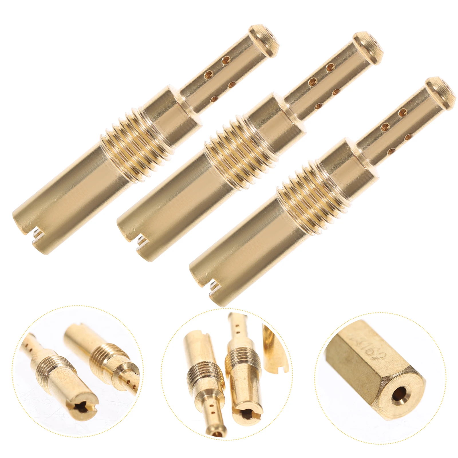 

Carburetor Jet Kit Main Slow Brass Motorcycle Scooter ATV 3cm Compatible Repair Replacement Parts Accessories