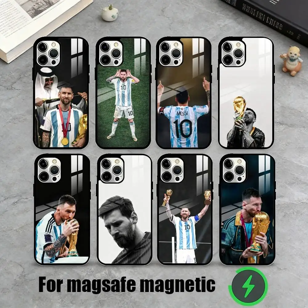 

F-Football M-MesSI-S-M10 Cool Phone Case For iPhone17,16,15,14,13,12,11 Plus,Pro Magnetic For Magsafe Wireless Charging