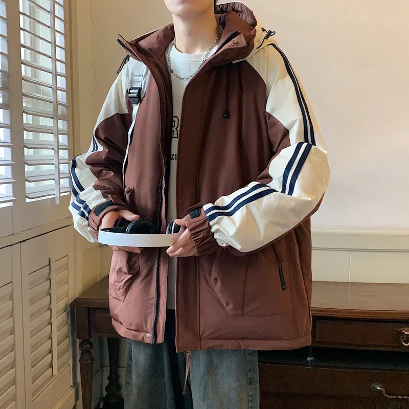 الشتاء في الهواء الطلق الباردة والدليل على الدافئة مريحة العصرية ومحايدة أسفل سترة الرجال الرياضة في الهواء الطلق الترفيه عالية الجودة أسفل سترة