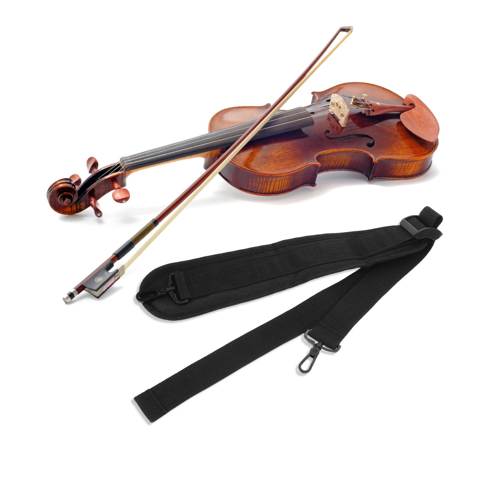 

1Pair Non-Slip Violin Shoulder Strap Thick Padded Adjustable Carry Belt Universal Fit for Violin Viola Cases Bag Shoulder Strap