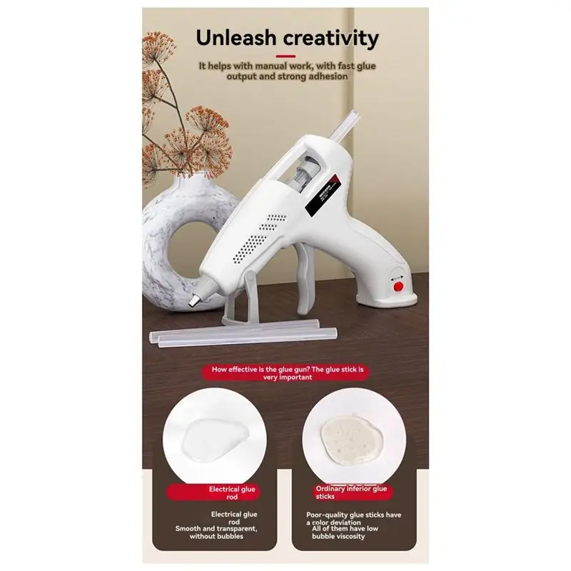 Mini Rechargeable Hot Silicone Machine,7Mm Portable Cordless 3.7V,60 Min Use,Type-C Charging, Kids DIY Tools