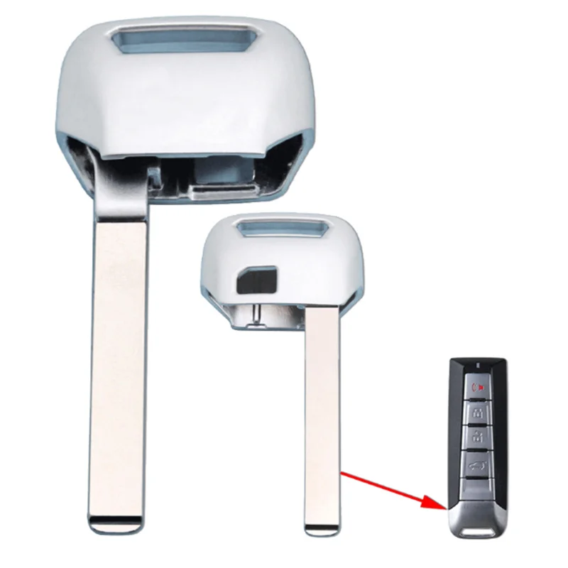 Lama chiave per auto remota vuota da 2 pezzi per Great Wall GWM WEY VV5 VV7 Chiave di ricambio intelligente di emergenza sostitutiva