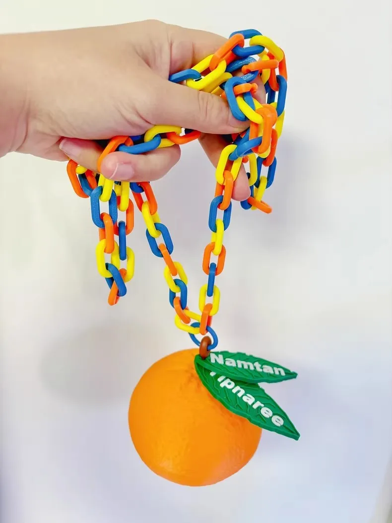 

Сумка на плечо оранжевой формы с 3D принтом, милый кошелек для ключей, диаметр 10 см, мини-круглая сумка, сумка с подвеской «сделай сам»