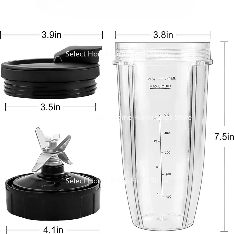 Suitable for Juicer Accessories 32oZ Large Cup, Lid, Knife Head Set