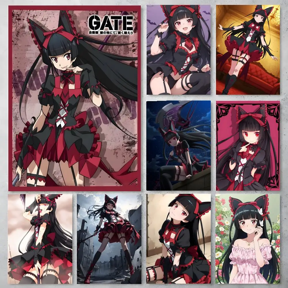 Anime GATE Rory Mercury Poster Poster Stickers Painting Mural HD Wall Decals for Bedroom Living Room Home Self-Adhesive