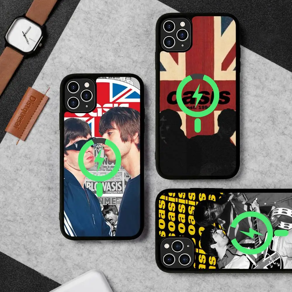 Rock Band O-Oasis For Magsafe Magnetic Case For IPhone 17 Air 16 15 14 13 12 11 Pro Max Plus Wireless Charging