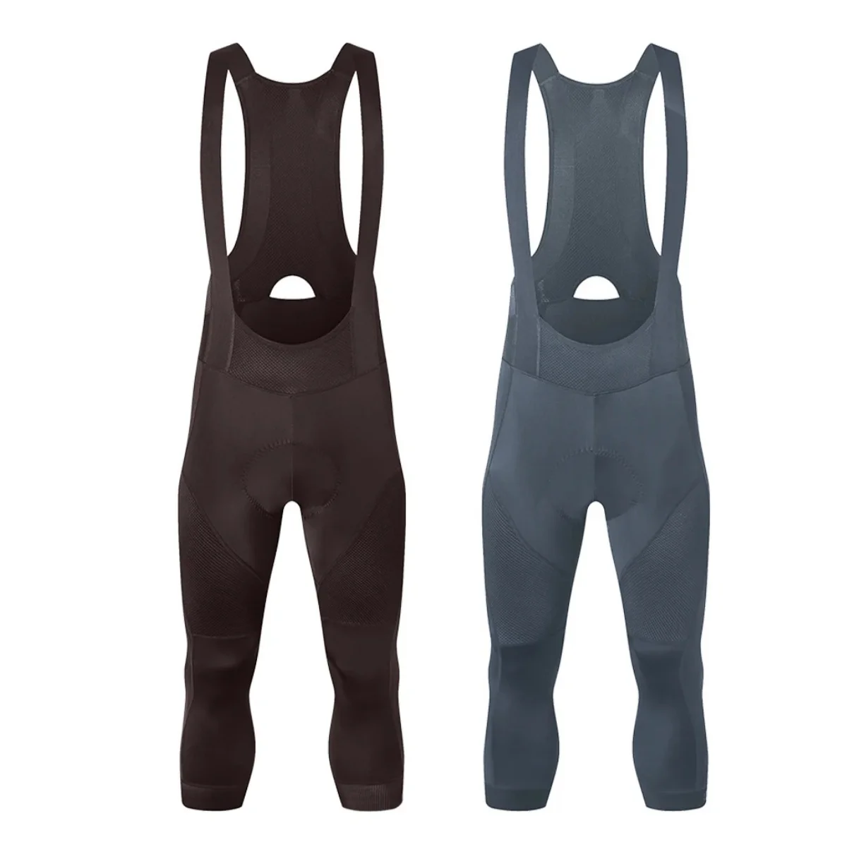 YKYW Männer 3/4 Radfahren Trägerhose 4-farbige Fahrradstrumpfhose Hosen Outdoor MTB Bike Shorts 7 Stunden Fahrt Gepolsterte elastische Schnittstelle – Detail 3