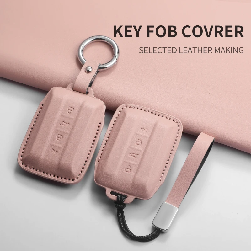 

For Great Wall GWM WEY TANK 300 500 Tank300 Tank500 Control Protect Cover Durable Accessories PU Car Key Case Cover