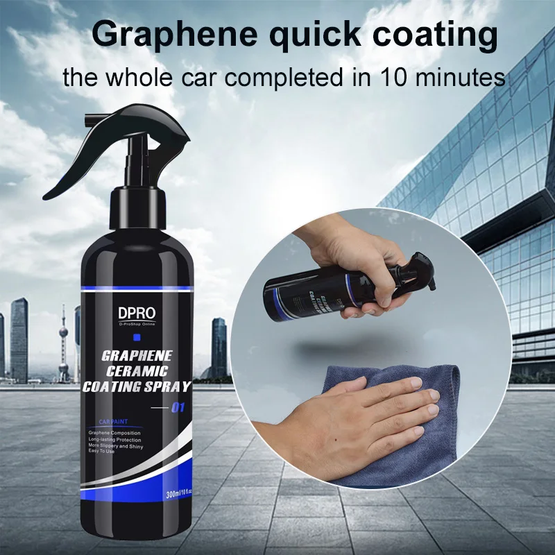 Dpro Ceramic Nano Coating 9H Liquid Glass Hydrophobic Polish Paste Waterproof Crystal Paint Spray Graphene Car Deatiling