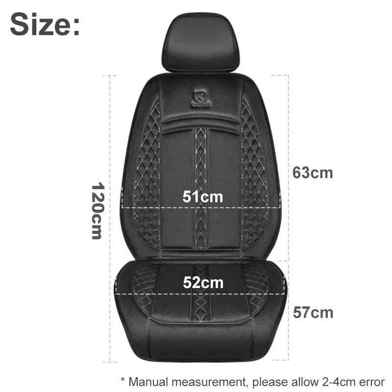 Karcle Heated Car Seat Cushion Cover Heating Pad 12V-24V Universal Car Seat Warm Heater Protector for Winter Car Cover In Salon